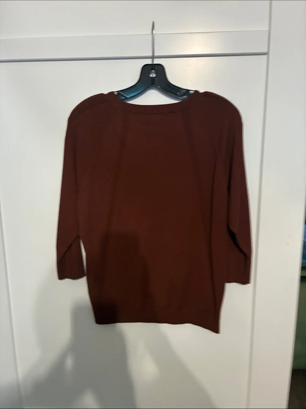 Talbots Women's Rust Brown Boatneck Knit Top